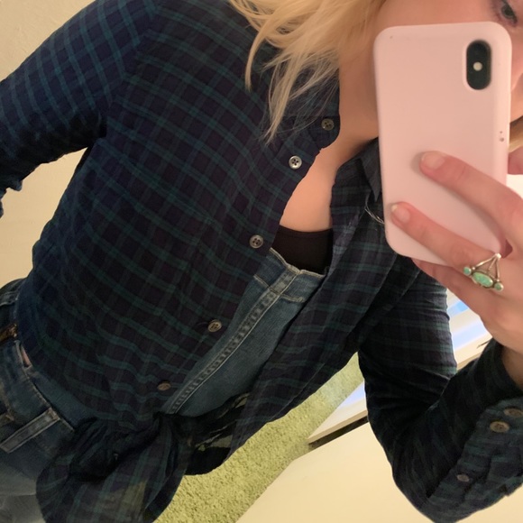 J. Crew Tops - J. Crew Boy Plaid Button Down